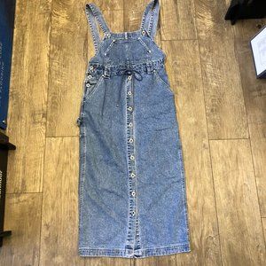 Levi's Sliver Tag Drawstring Overall Dress Vintage Denim Size M